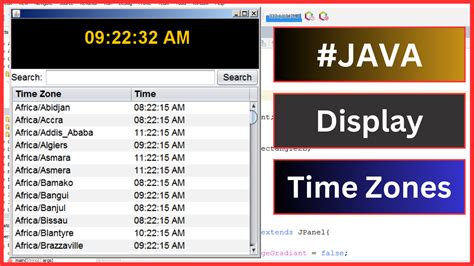 Display Time Zone Java