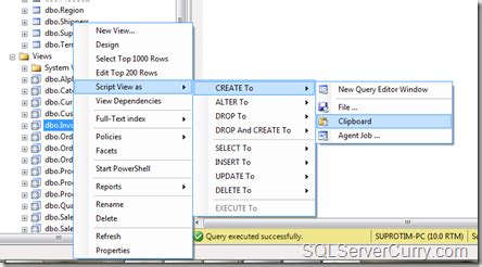 Display View Definition Sql Server