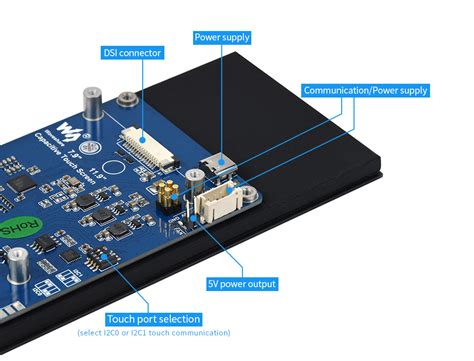 Raspberry Pi 4inch DSI Interface LCD 480×800 4 inch mipi Capacitive Touch Display