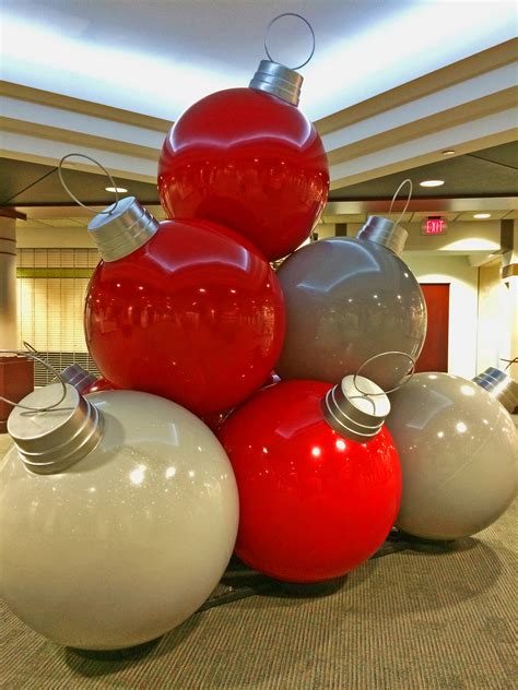 Displaying Giant Christmas Ornaments