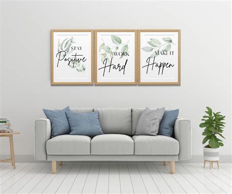 displaying mental health wall art