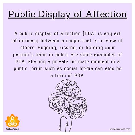 displays public of affection