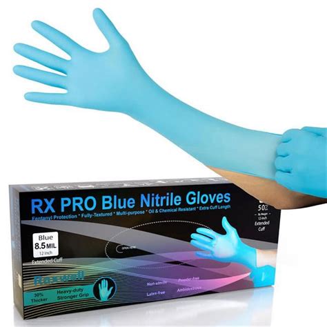 Disposable 12 Extended Cuff Nitrile Gloves