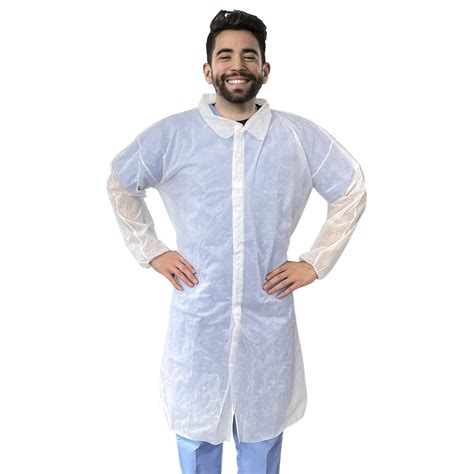 Disposable Lab Coat White