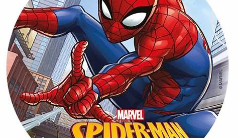 Disque en azyme Ultimate Spiderman™ blanc 21 cm Deguise