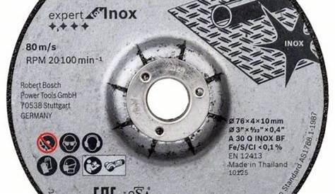 BOSCH disque standard pour inox 125 mm (lot de 10)
