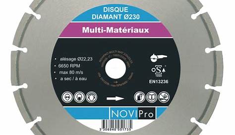 Disque Diamant 230 NOVIPRO Béton Novipro Ø Mm Alésage 22