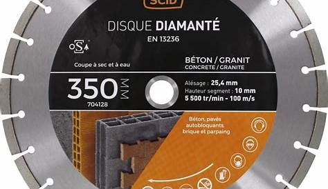 Disque Diamant 350 SlimFast Ø Mm Gamme Excellence Grès Cérame