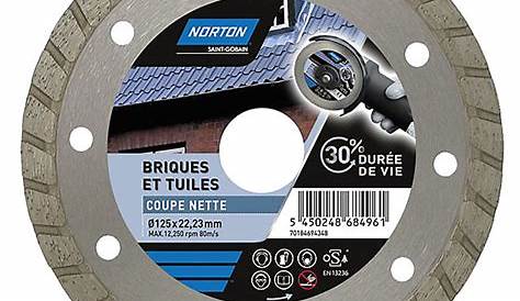 Disque Diamant Norton 125 à Surfacer Mm Pro CG NORTON Bricozor