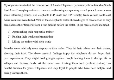 dissertation findings example