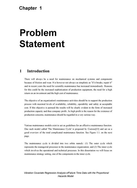 dissertation problem statement examples
