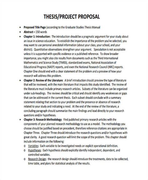 dissertation project proposal example