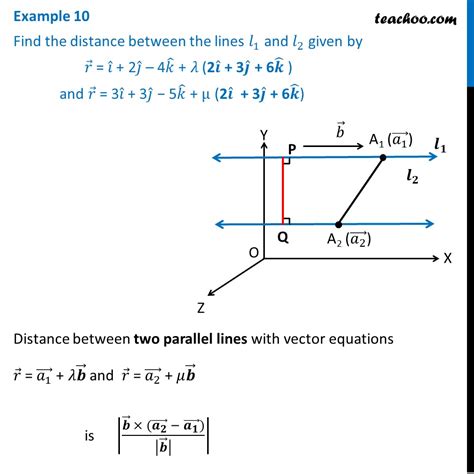 distance between two parallel lines in 3d calculator