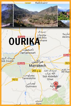 distance entre marrakech et ourika