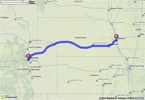 distance from denver to lincoln ne