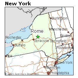 distance from liverpool ny to rome ny