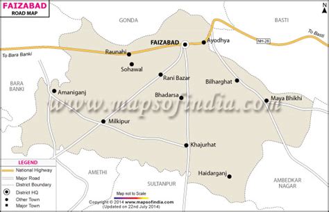 distance from lucknow to faizabad