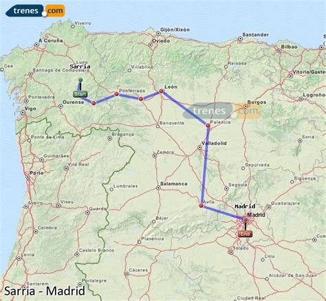 distance from madrid to sarria