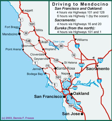 distance from oakland ca to fort bragg ca