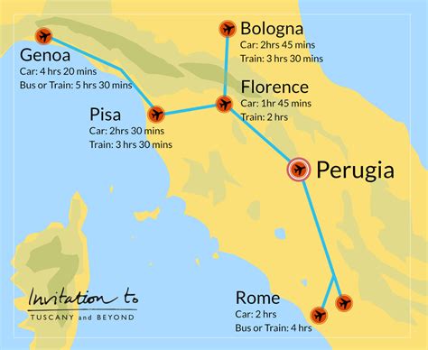 distance from rome to perugia italy