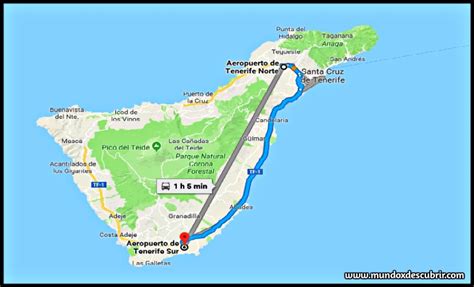 distance from tenerife airport to costa adeje