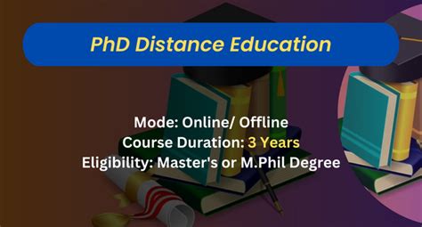 distance learning phd degree in education