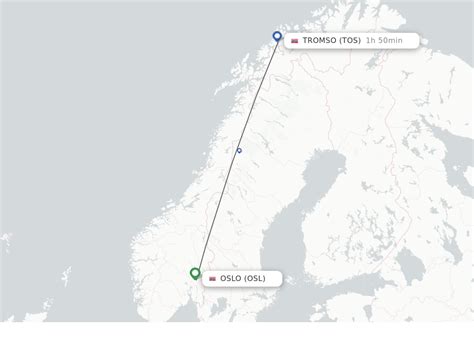 distance oslo to tromso norway