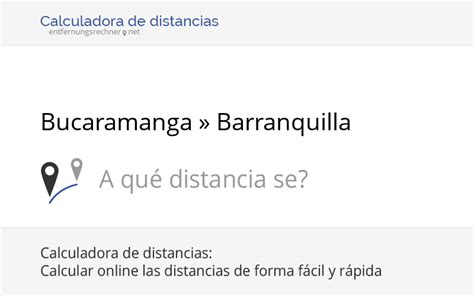 distancia bucaramanga a barranquilla