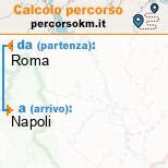 distanza roma napoli km