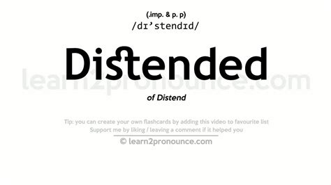 distended meaning in telugu