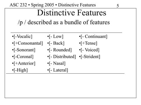 distinct features examples