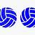 distressed volleyball svg