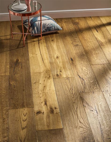 distressed vintage oak engineered flooring