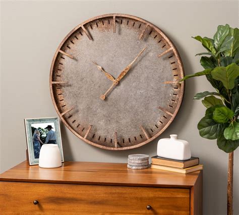 distressed wall clock