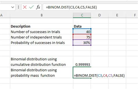 Distribution Function Excel