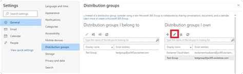 Distribution Groups Office 365