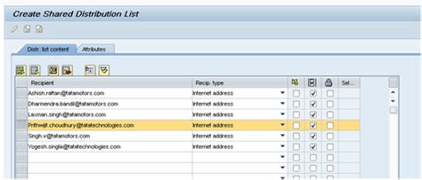 Distribution List Creation In Sap