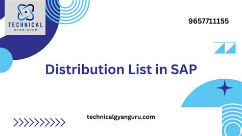 Distribution List Update In Sap
