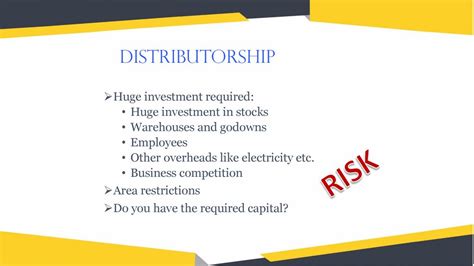 Distributorship Required
