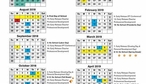 District 158 Calendar 2018 19 School 5 20 Free Template