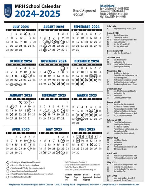District 25 Calendar 2024-21