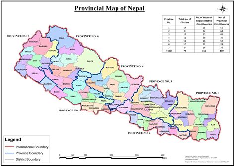 district map of nepal