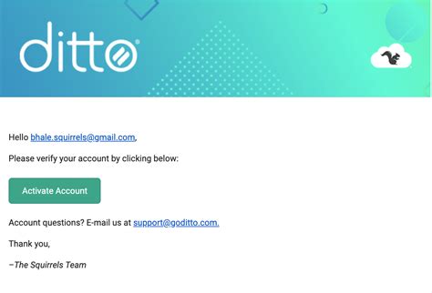 ditto verification code