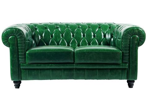 divano chesterfield originale verde