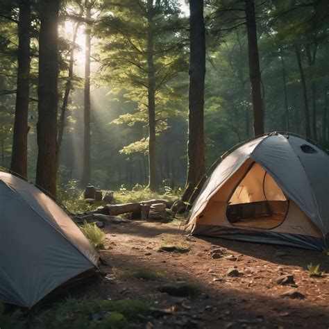 Camping Amidst the Tranquility