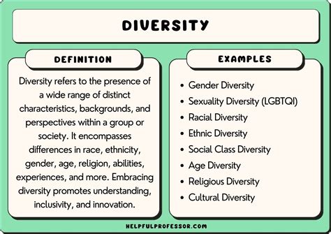 diverse experiences examples