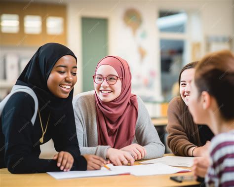 Image diverse group of students