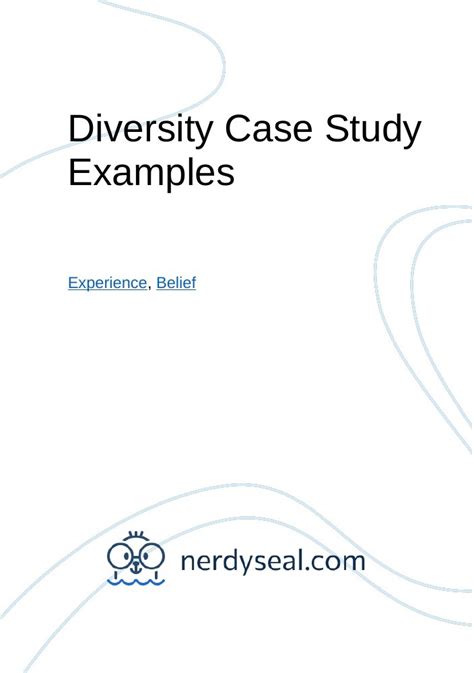 diversity case study examples