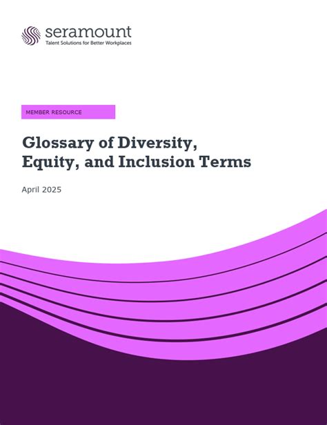 diversity equity inclusion and accessibility glossary of terms