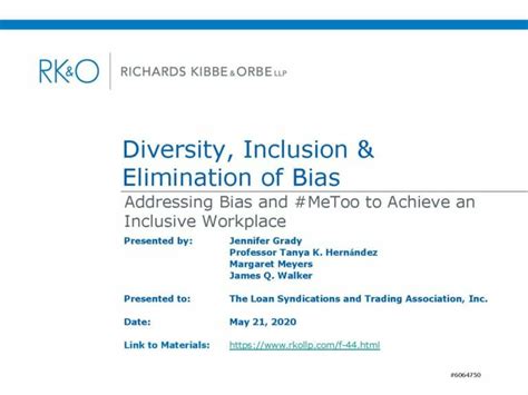 diversity inclusion and elimination of bias